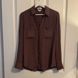 Express Portofino Original Fit Button-Up Blouse